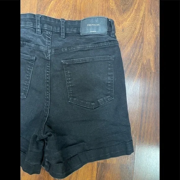 🖤 Zara High Rise Cuffed Denim Shorts - Picture 7 of 8